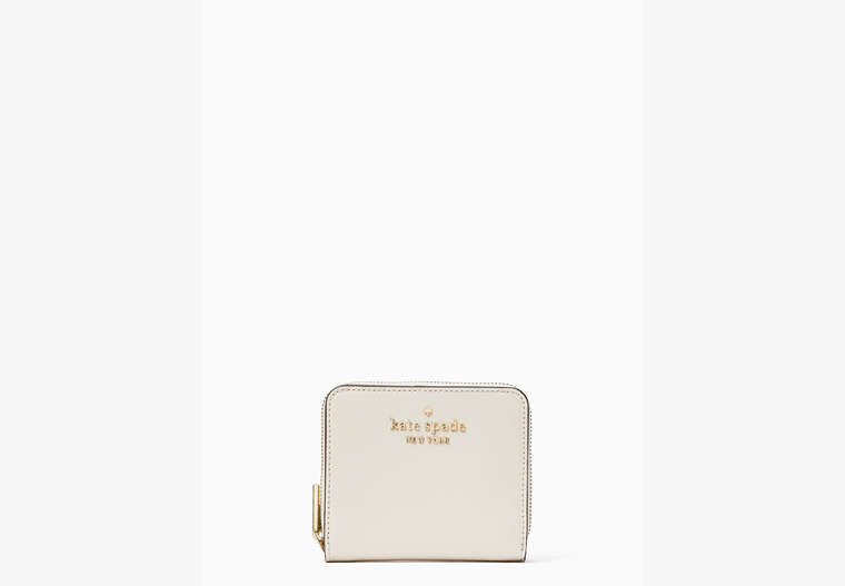 Kate Spade,staci small zip around wallet,Parchment