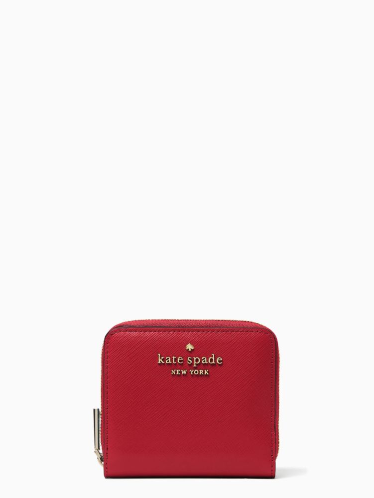 Kate Spade,ステイシー スモール ジップ アラウンド ウォレット,財布小物,レッドカラント image number 0