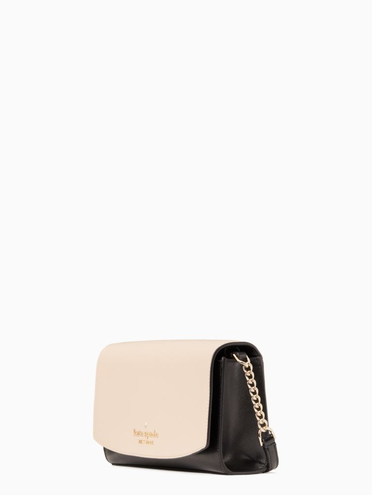 Kate Spade Staci Small Flap Crossbody Bag in Black –