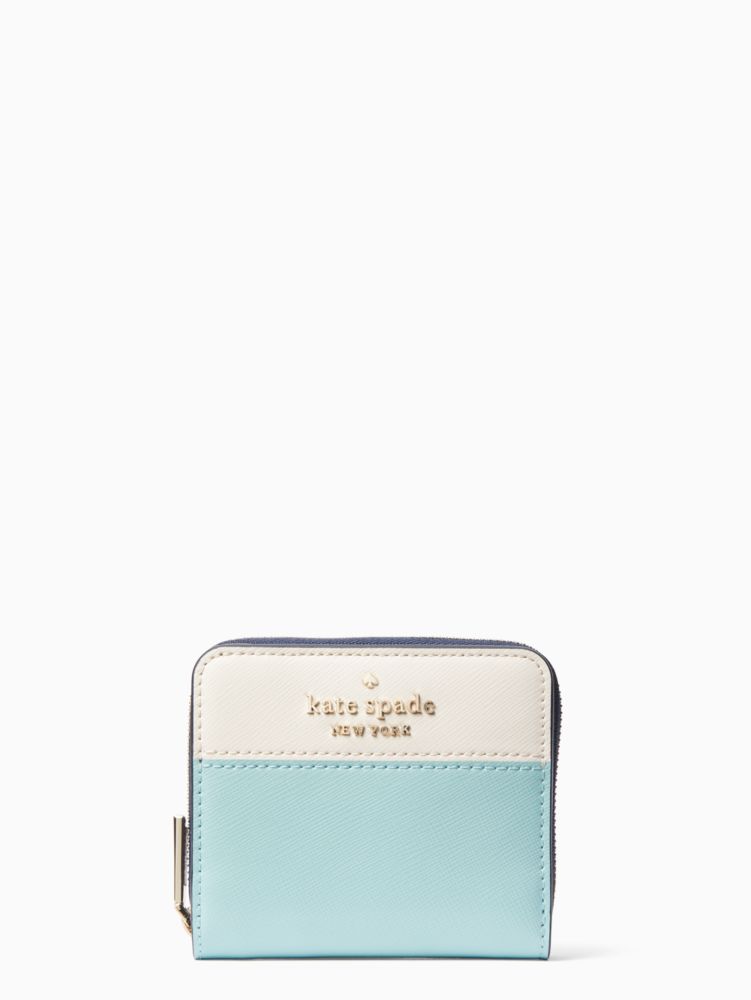Kate Spade,ステイシー カラーブロック スモール ジップ アラウンド ウォレット,財布小物,プールサイドマルチ