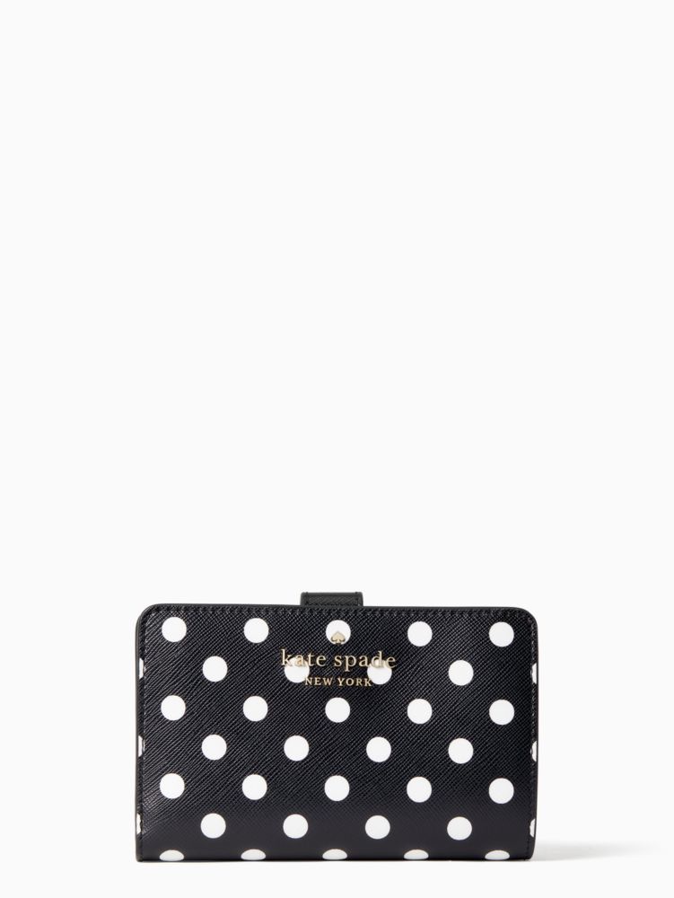 Staci Dot Dot Dot Medium Compartment Bifold Wallet Kate Spade Outlet