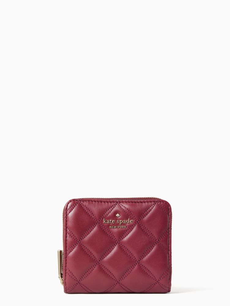 Kate Spade,natalia small zip around wallet,Blackberry Preserve