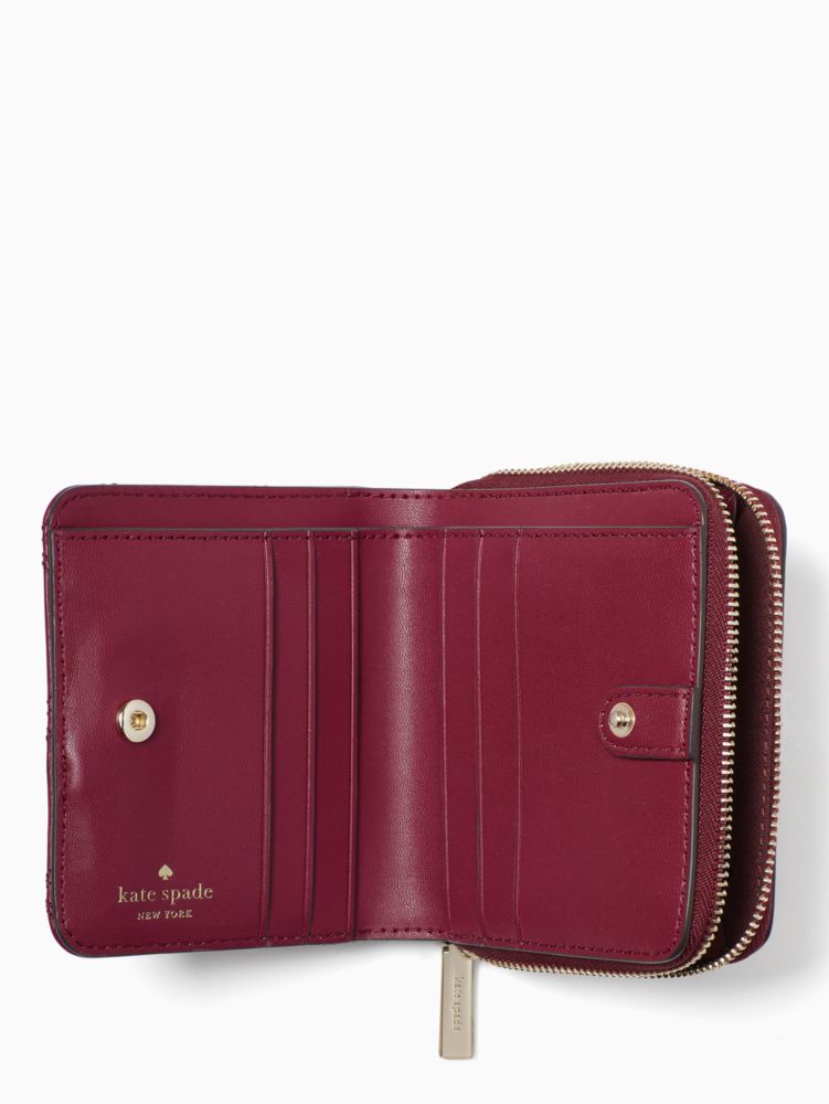 Kate Spade,natalia small zip around wallet,Blackberry Preserve