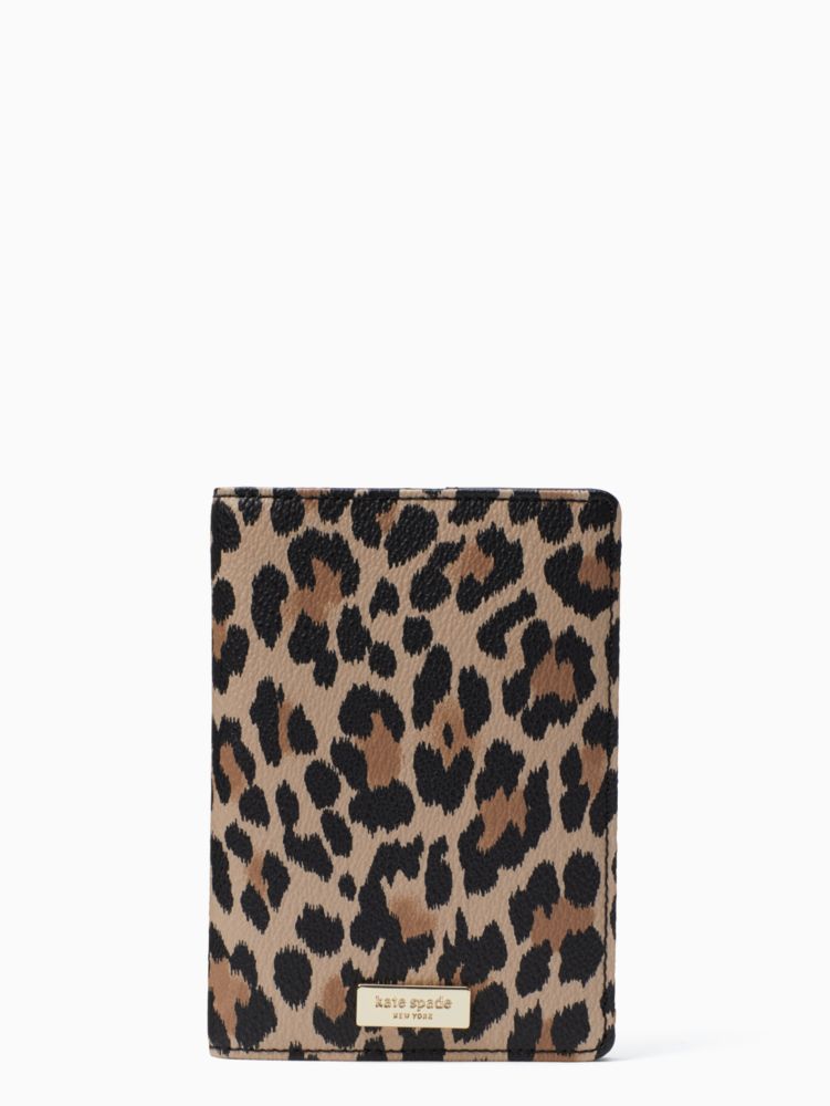 Shore Street Leopard Passport Holder | Kate Spade Outlet