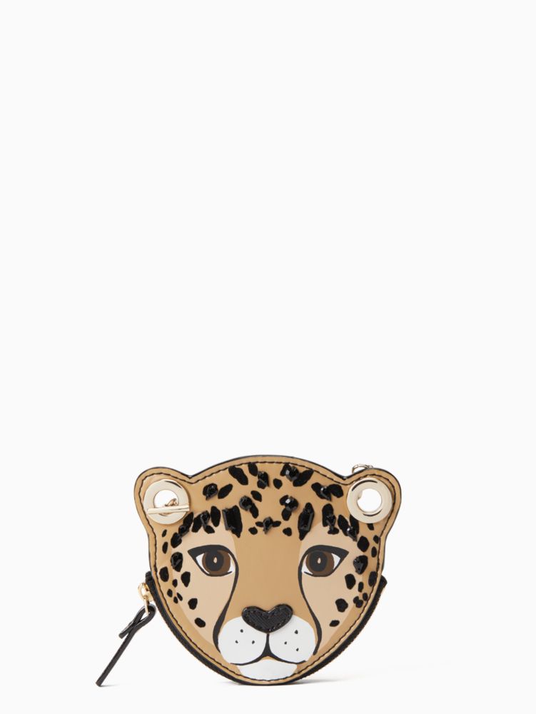 Kate Spade,run wild leopard coin purse,wristlets & pouches,