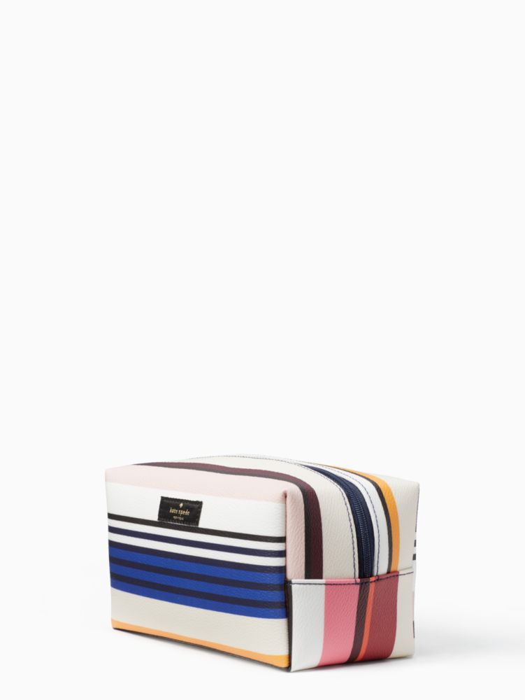 Kate Spade,shore street berber stripe medium davie,cosmetic bags,