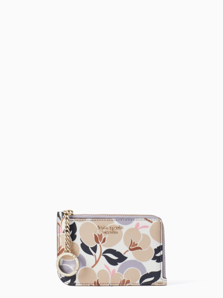 Kate Spade New York Breezy Floral Small Cameron Leather Bi-fold