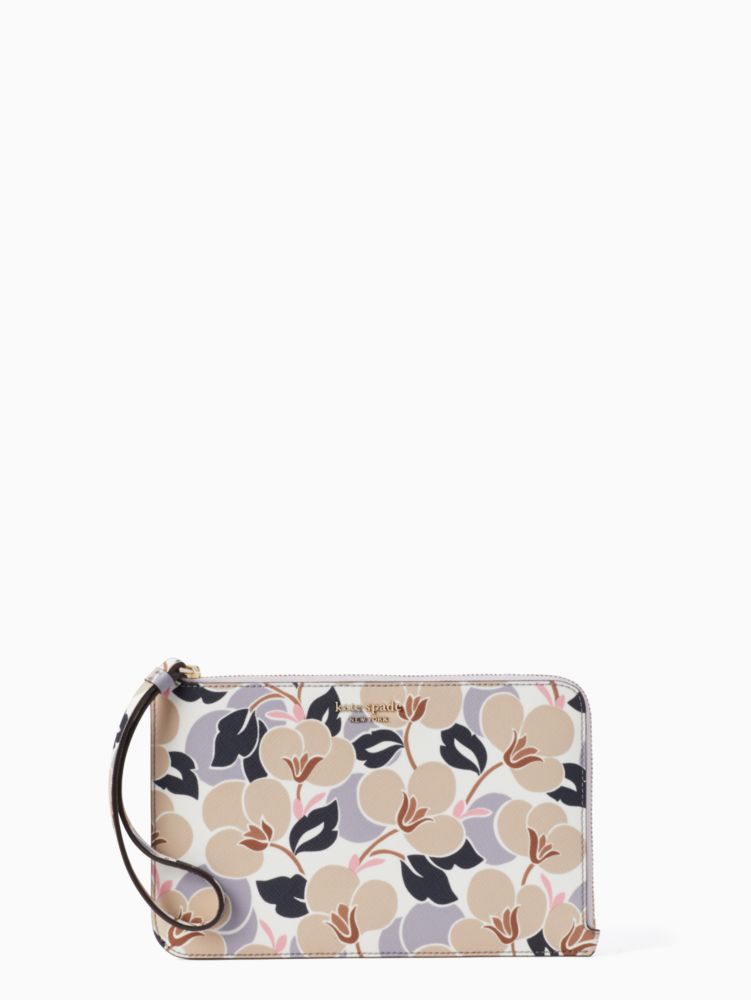 Cameron Breezy Floral Medium L Zip Wristlet | Kate Spade New York