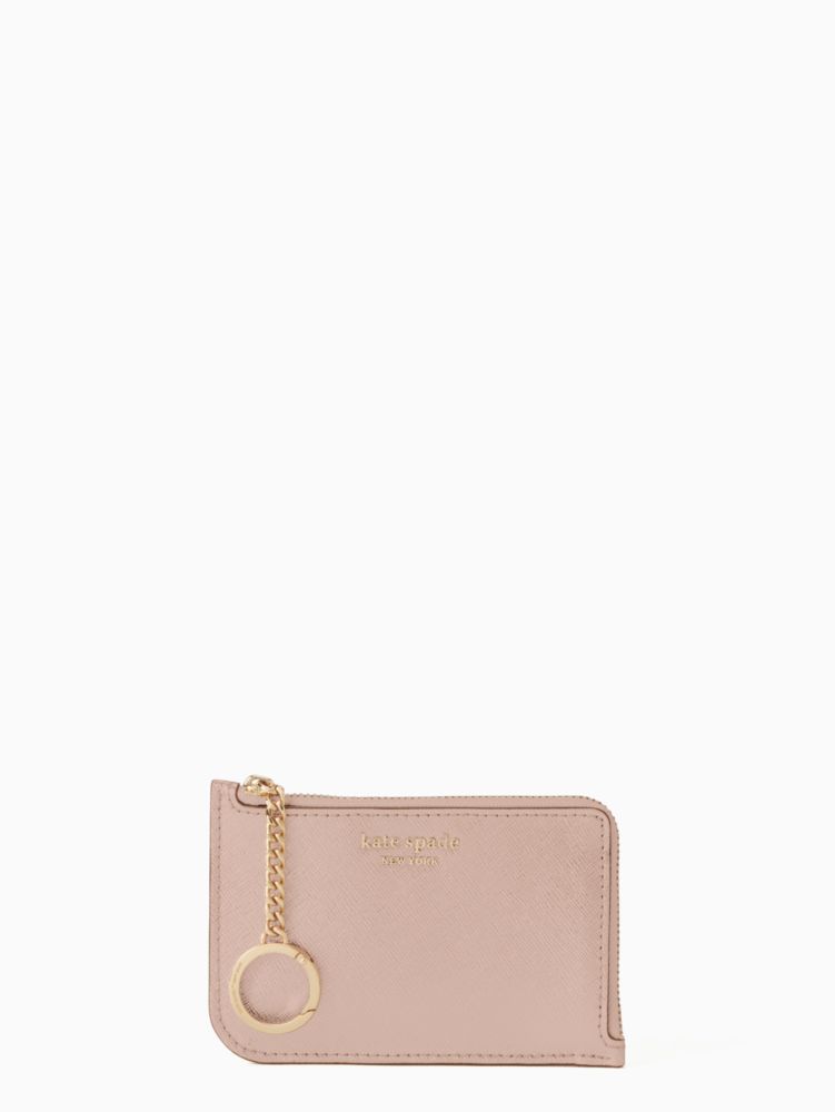 kate spade card holder keychain wallet leather