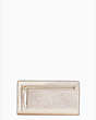 Kate Spade,cameron large slim bifold wallet,Metallic Blush