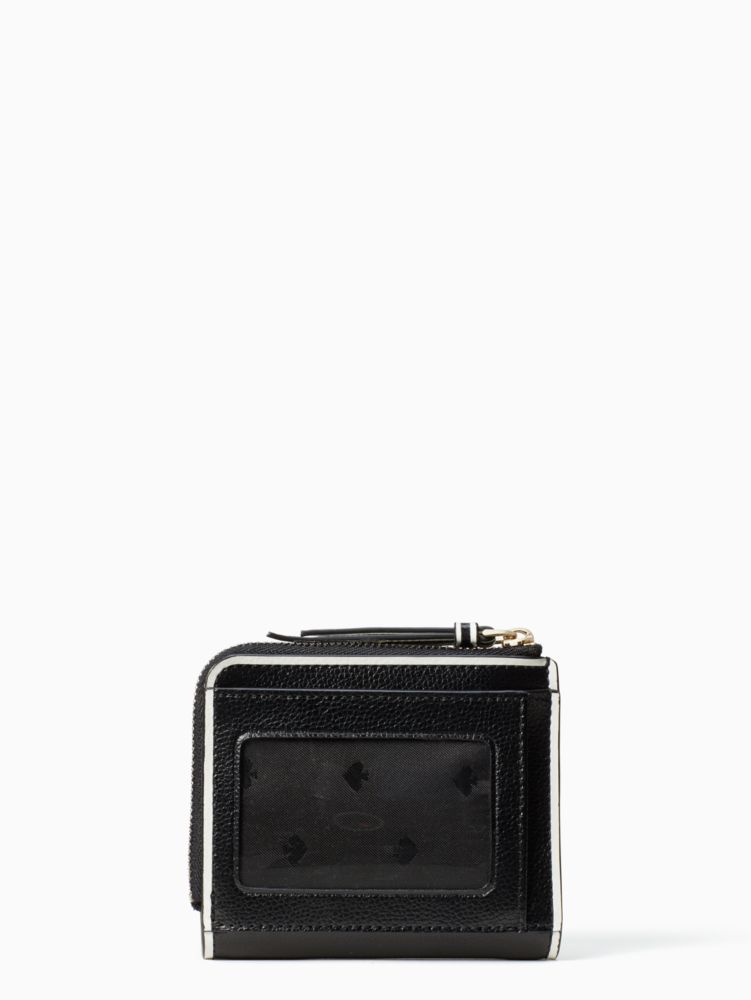 Kate Spade,patterson drive painted edge small l-zip bifold wallet,