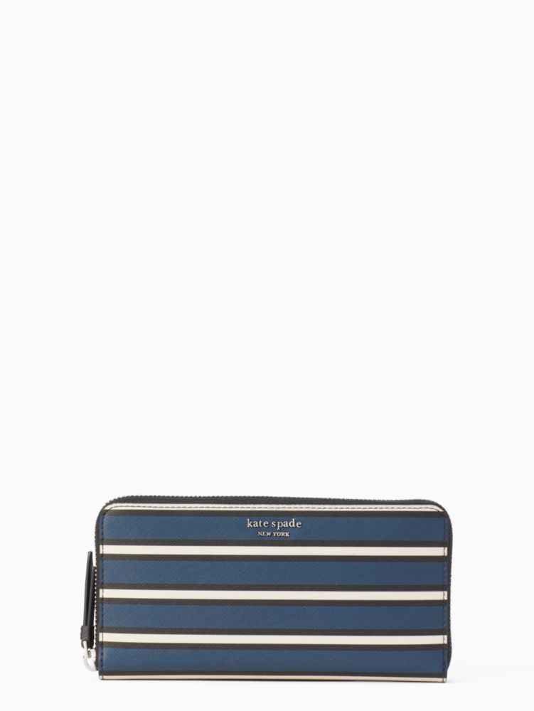 Kate Spade,cameron york stripe large continental wallet,