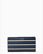 Kate Spade,cameron york stripe large slim bifold wallet,
