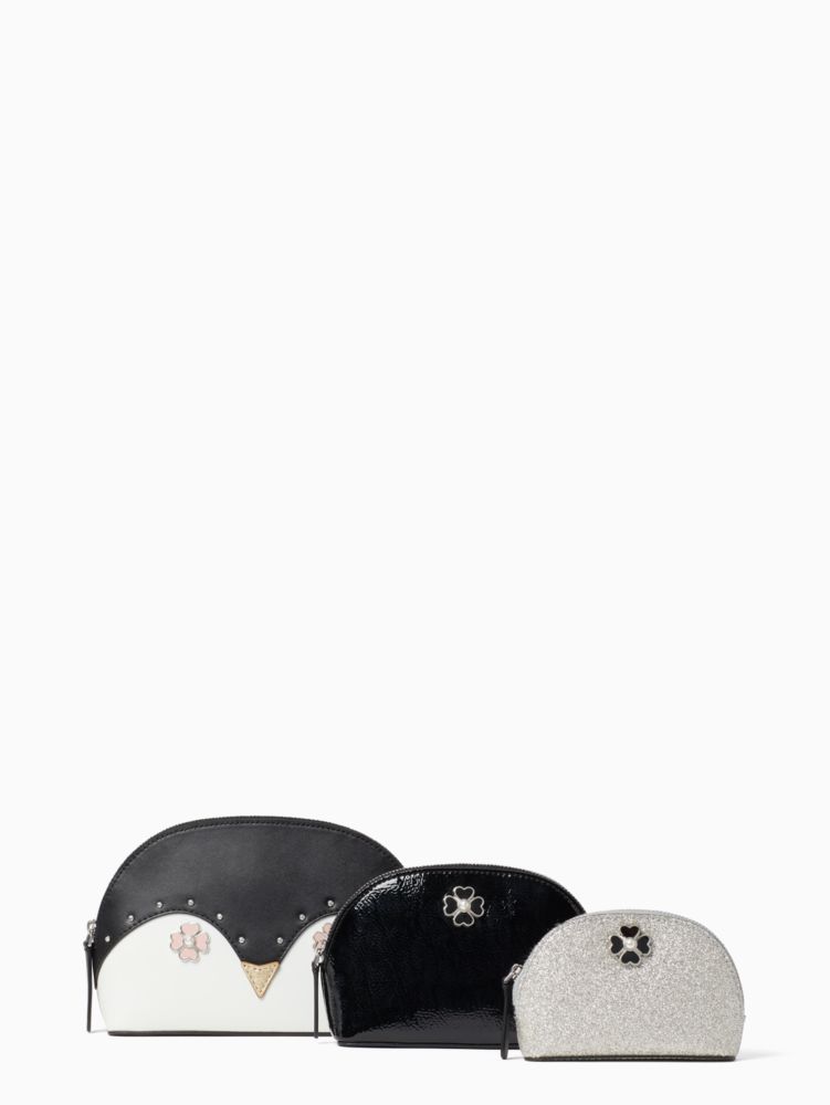 Kate Spade,frosty triple dome cosmetic set,cosmetic bags,