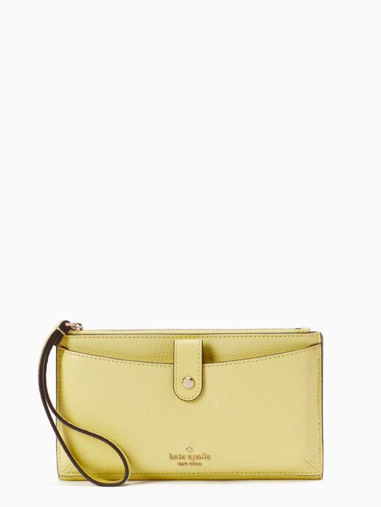 Kate Spade,jackson medium universal phone wristlet,wristlets & pouches,Yellow