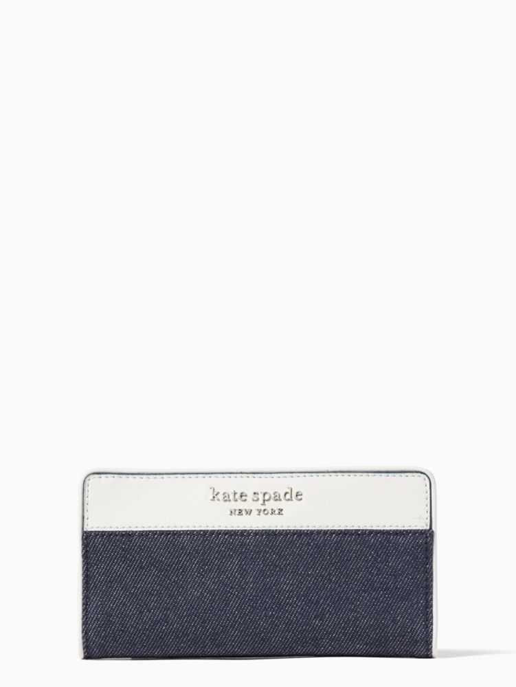 Kate spade denim discount wallet