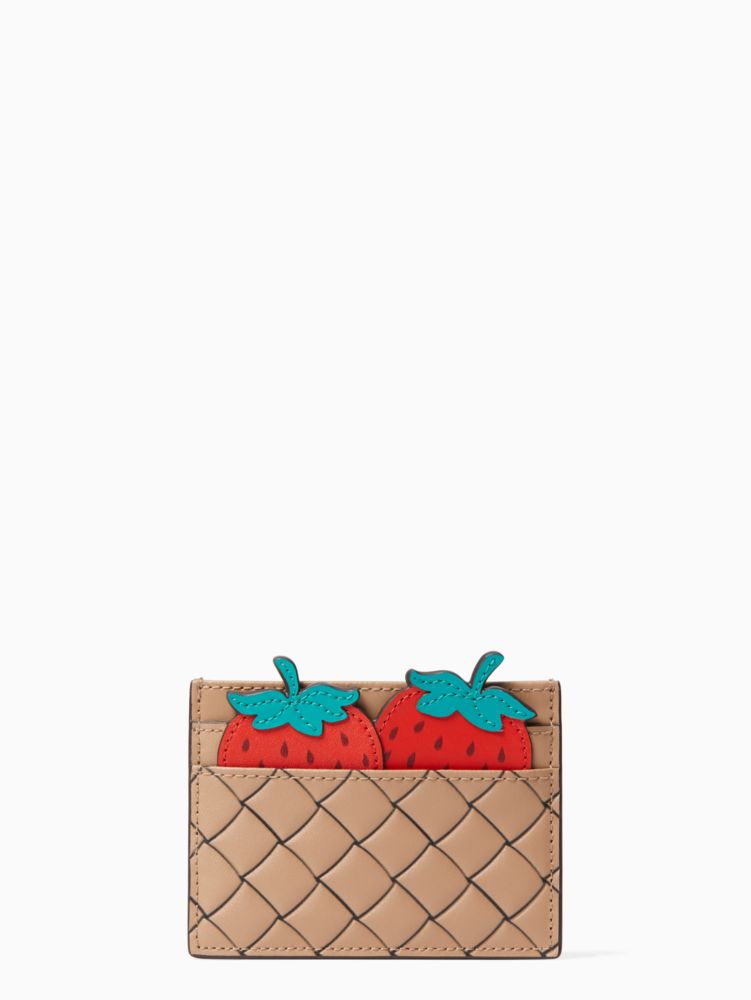 Kate Spade,picnic perfect strawberry card holder,cardholders,