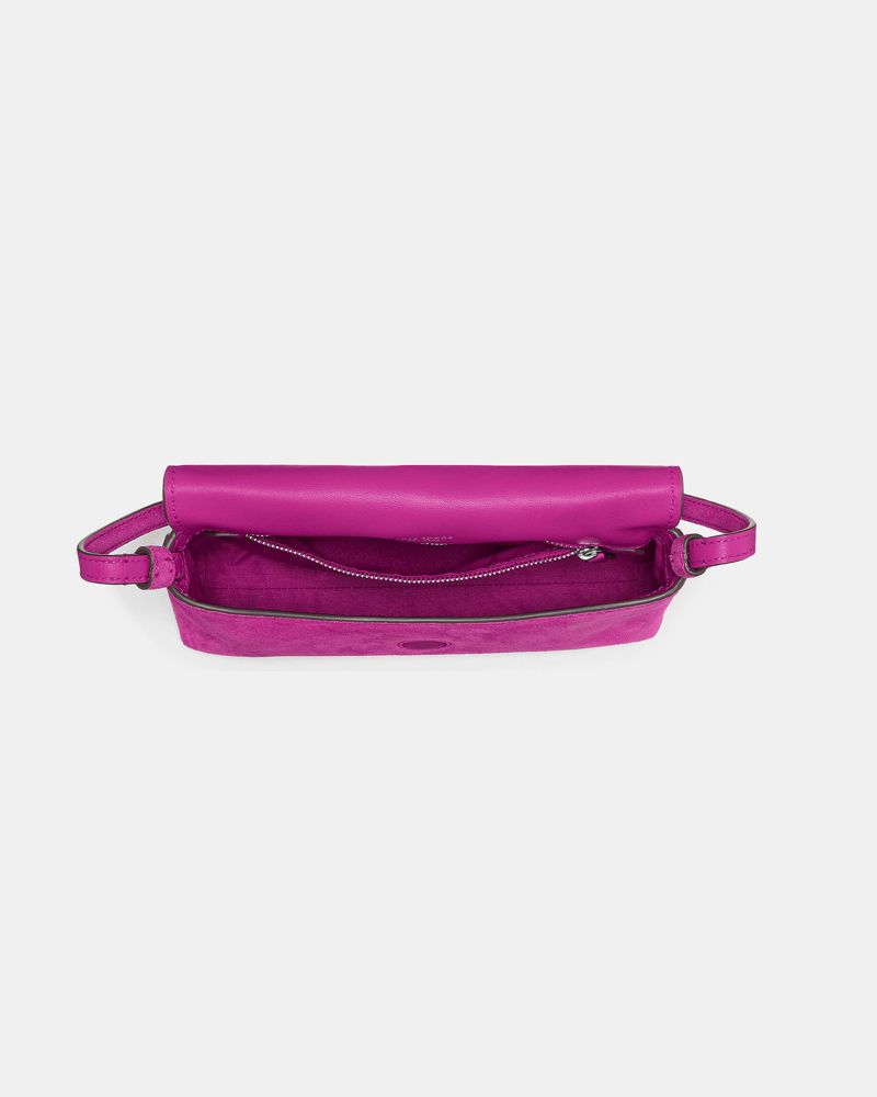 Loop Suede Small Flap Shoulder Bag - thumbnail 7