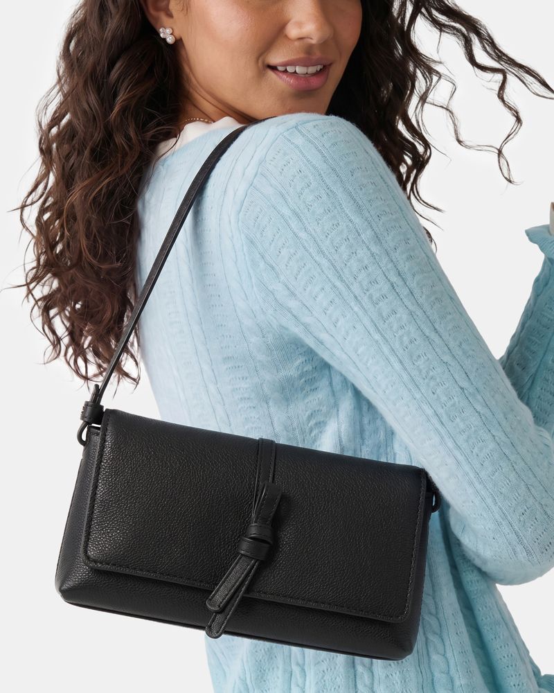 Loop Metallic Dot Suede Small Flap Shoulder Bag - thumbnail 7
