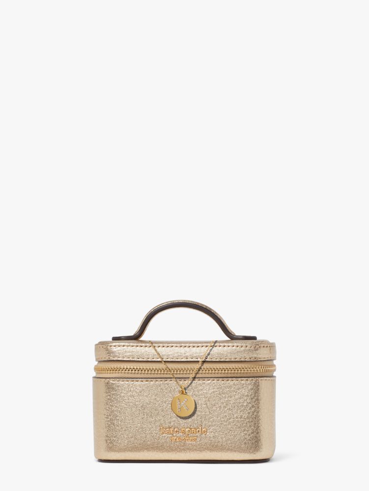 Kate Spade,Pavé Mini Pendant & Morgan Jewelry Case Bundle,