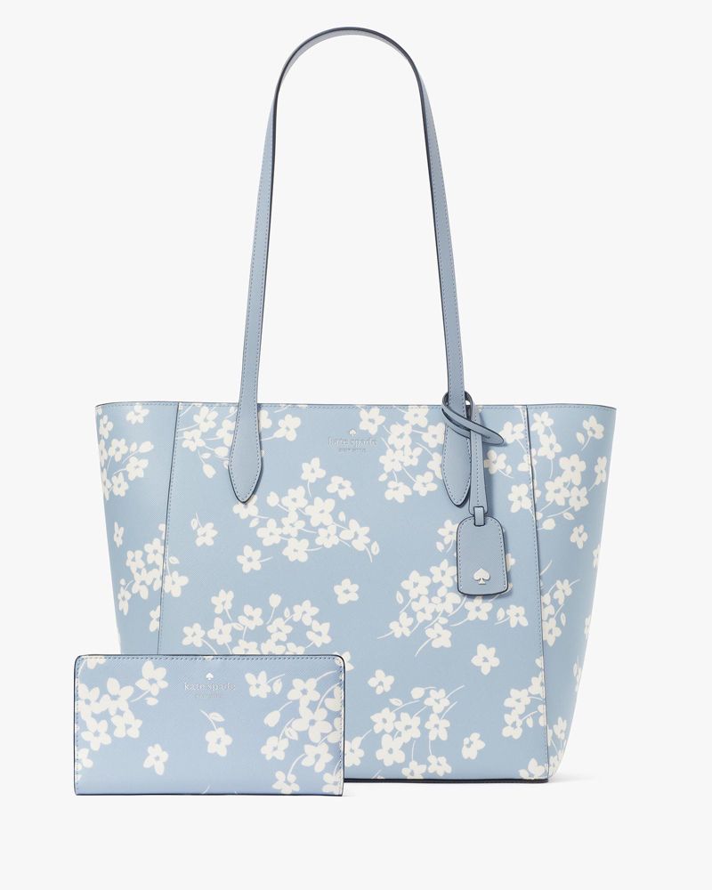 KATE SPADE Dana Pansy Floral outlets Toss Printed Large Tote NWT