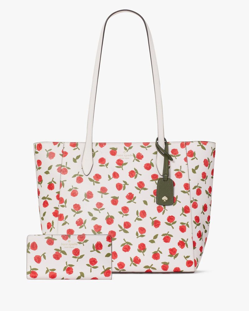 Perry Floral Laptop Tote