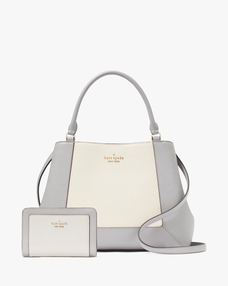 Kate Spade,Lena Colorblock Medium Satchel Bundle,