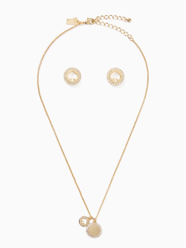 Kate Spade,Spot The Spade Pendant Bundle,