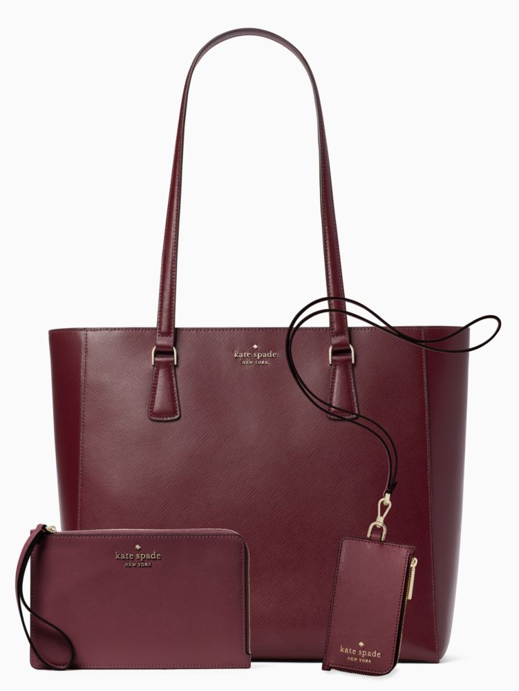 Kate spade maroon clearance tote