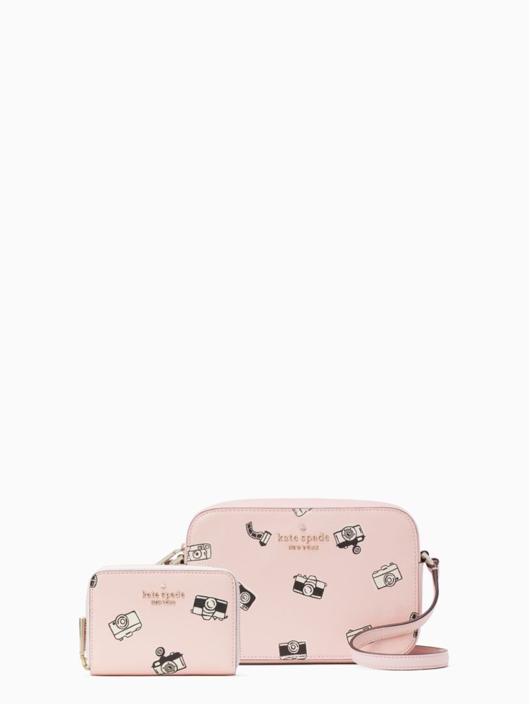 Kate spade pink online camera bag