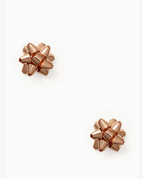 Kate Spade,bourgeois bow studs,earrings,Rose Gold
